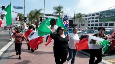 Mexico Gold Cup soccer game in Los Angeles sees anti-ICE protesters demonstrate outside stadium