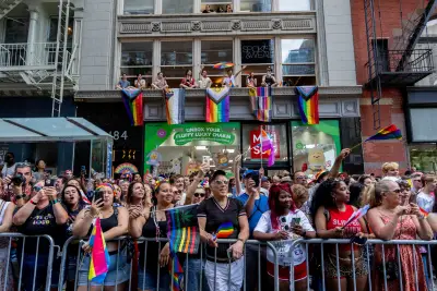 Marchers cap Pride Month with celebration and protest