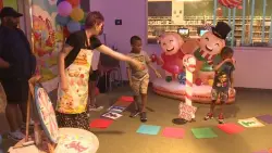 Weymouth Public Libraries encouraging kids to read with life-size Candy Land game