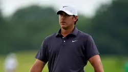 LIV Golf star Brooks Koepka destroys tee marker with driver after wayward shot